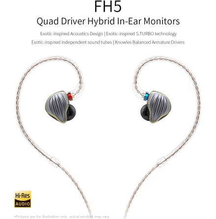 FiiO FH5 Quad-Driver Hybrid in-ear hörlurar